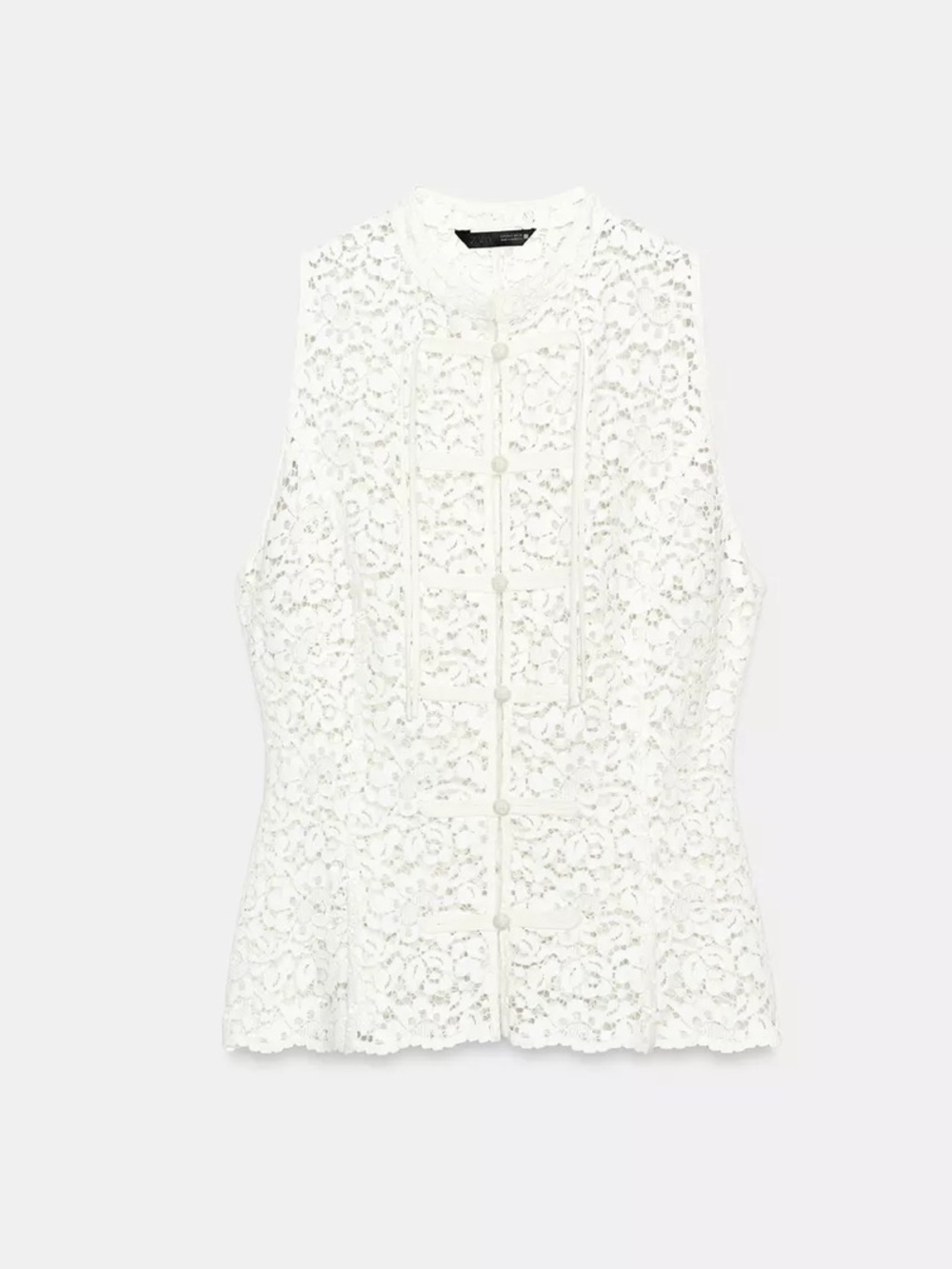 ZARA GUIPURE FIREMAN CLASP TOP - Picture 5 of 7
